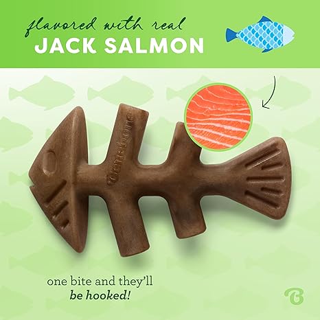 Benebone Fishbone Durable Dog Chew Toy for Aggressive Chewers, Real Fish 2 Benebone Fishbone Durable Dog Chew Toy for Aggressive Chewers